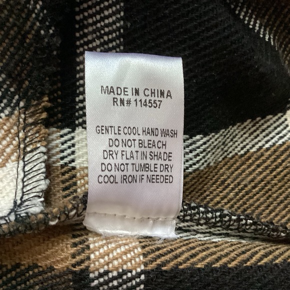 T H M L PLAID PRINT LONG SLEEVE SHIRT DRESS - Picture 7 of 16